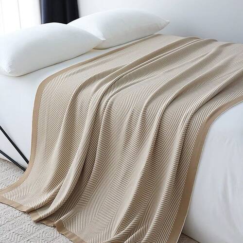 Solid Color Mesh Blanket Coral Fleece Knee Blanket菠萝格毛毯