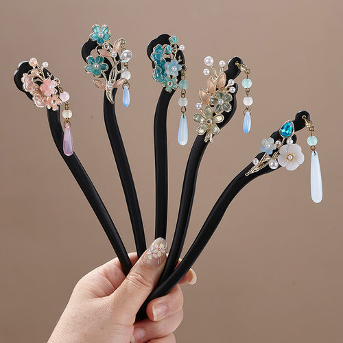 New Chinese style minimalist modern metal hairpin, ancient