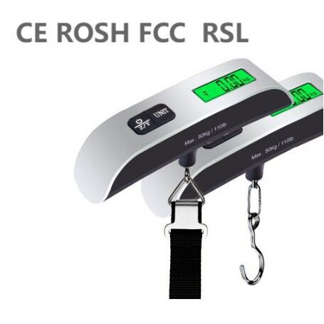 50Kg/10g LCD Digital Hanging Luggage Weight Hook Scale