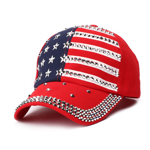 American Flag Rivet baseball cap, Sunshade Hat ,Hip-hop cap