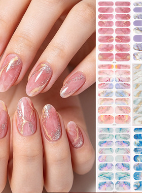 Gel nail sticker nail polish film for waterproof nails