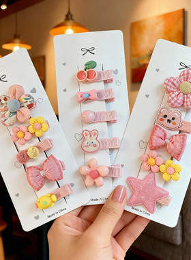 kids hair clips girls baby princess hairpins accessories set