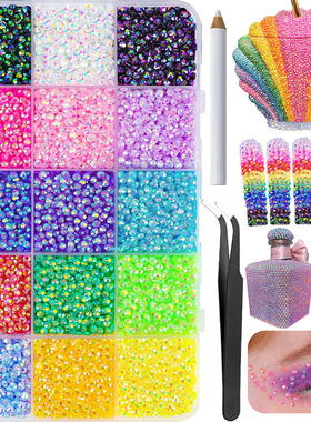 1Box/1Set Hot Selling Flash Nail Rhinestones Bedazzling Kit