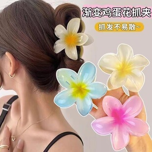 Hair Flower Clip Clips Hawaiian Plumeria Beach Flowers Claw