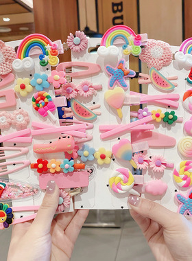 kids hair clips girls baby princess hairpins accessories set