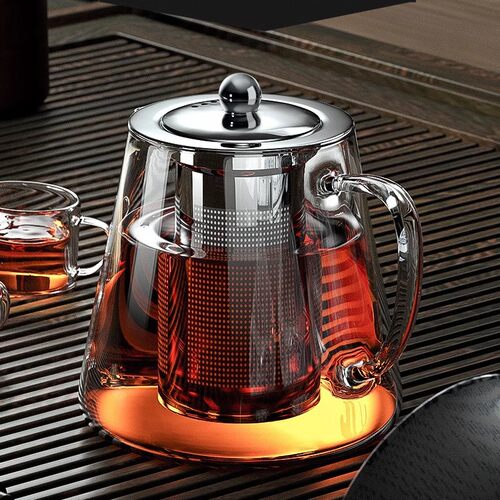 Glass teapot small filter simple tea set office tea pot