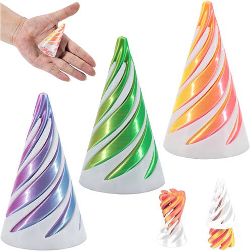 3D Printed Spiral Cone Toy Fidget Toy Stress Relief Impossib