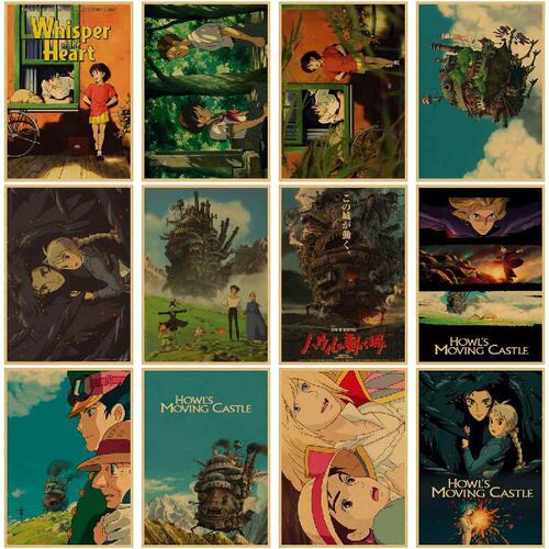 Vintage Classic Anime Poster Kraft Posters Print Decorations