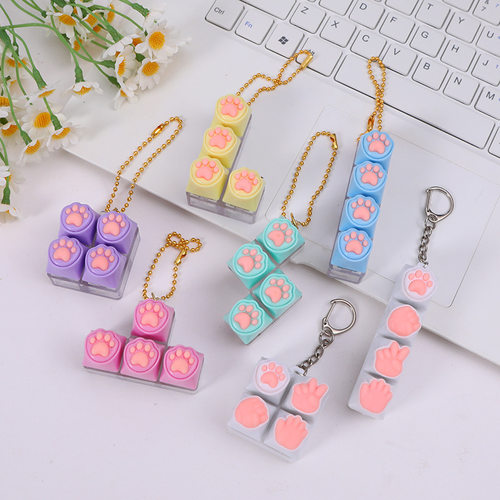 glowing computer caps keyboard fidget toy clicky stress键盘