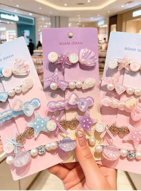 kids hair clips girls baby princess hairpins accessories set