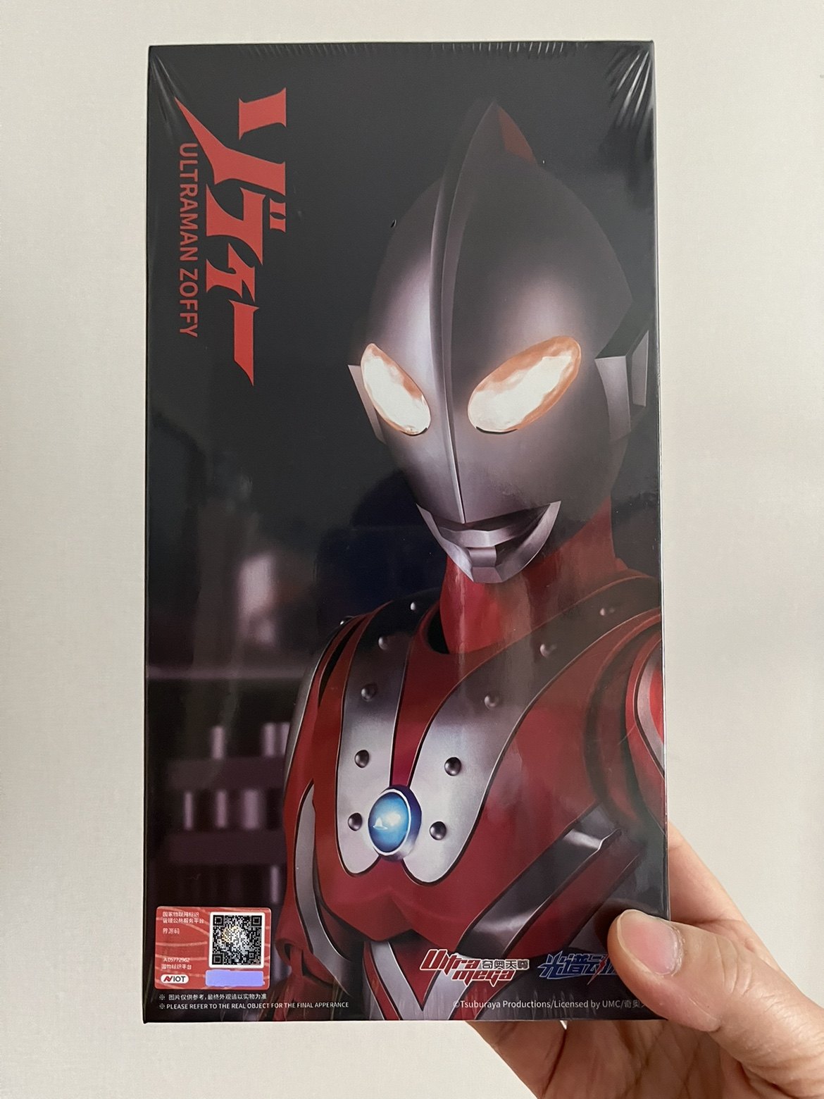 o乐翻天o光谱动漫 zoffy 佐菲奥特曼 炎头队长 7寸可动可发光手办