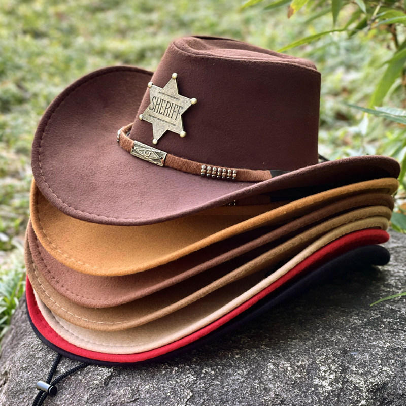 纯色西部牛仔帽子男女户外旅游防晒遮阳登山帽藏族毛呢帽休闲百搭,服饰配件/皮带/帽子/围巾,帽子,淘宝优惠券,粉丝福利购,淘宝优惠卷