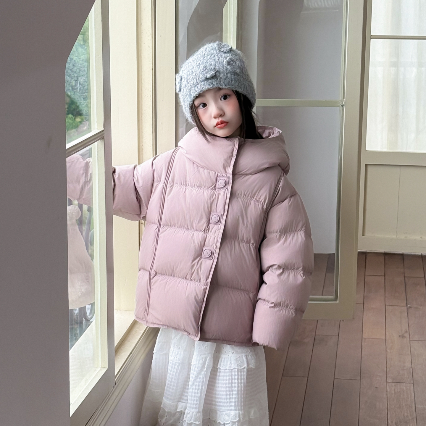 童装女童羽绒服加厚保暖外套冬装