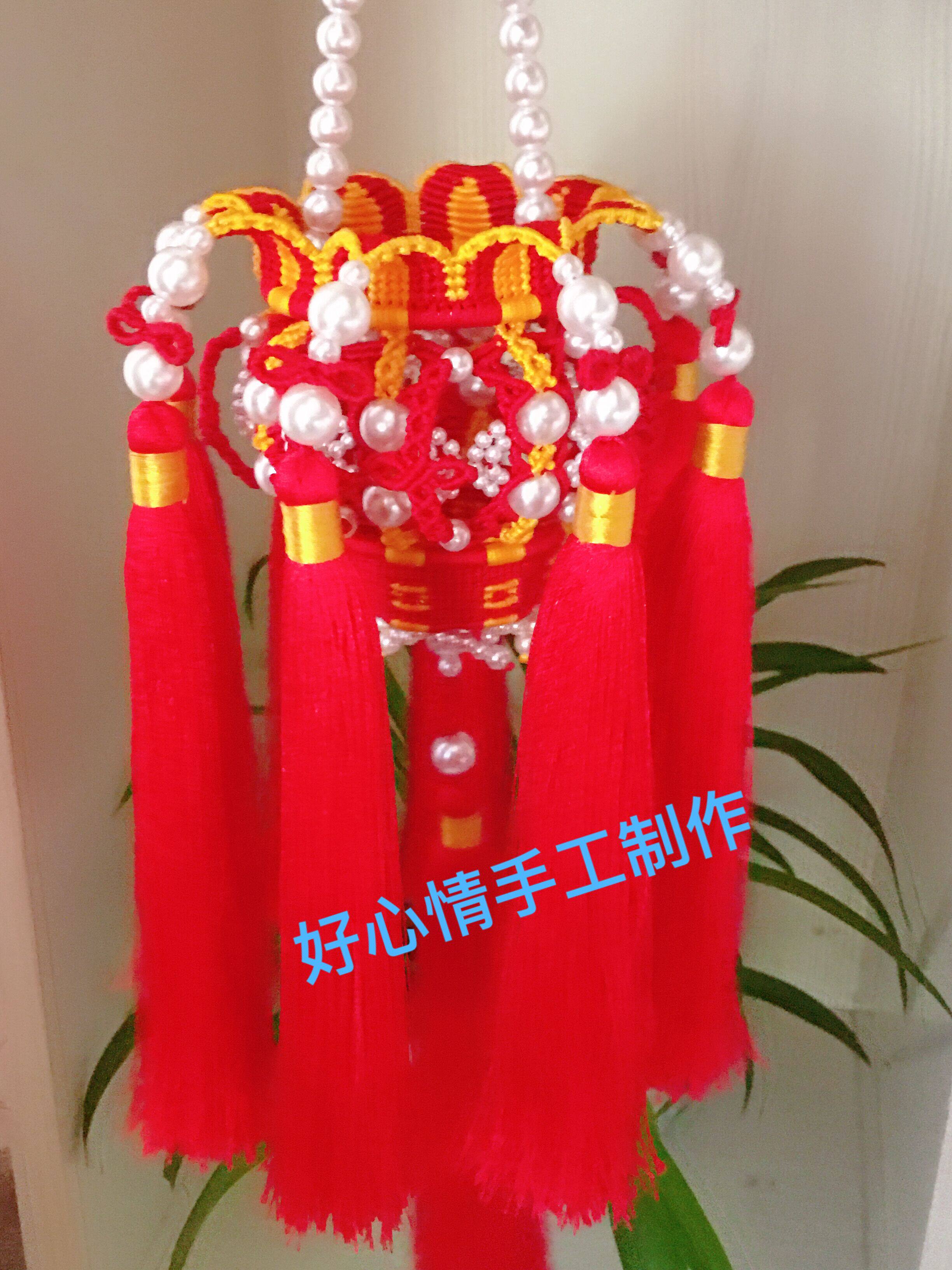 好心情手工编织中国结喜庆大红灯笼挂件装饰礼品成品diy材料包邮