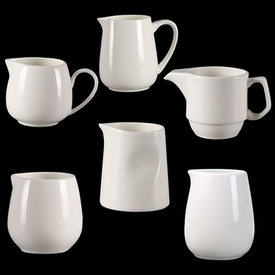 奶罐配套高档骨瓷纯白色多种