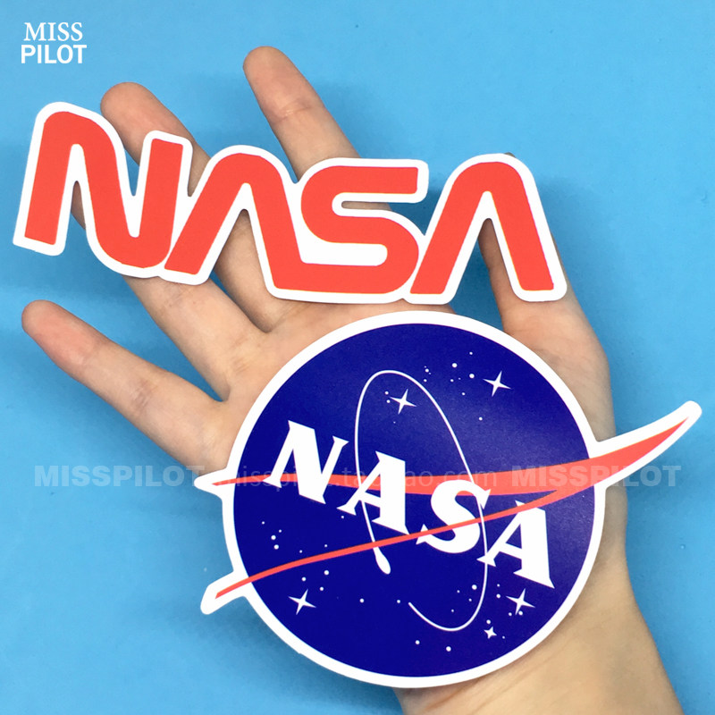 스티커 NASA 항공 우주국 수하물 여행 방수 점착 수첩 우주선 콜롬비아 셔틀