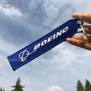 BOEING波音刺绣钥匙扣引擎发动机空客家族A330neo箱包挂件行李牌