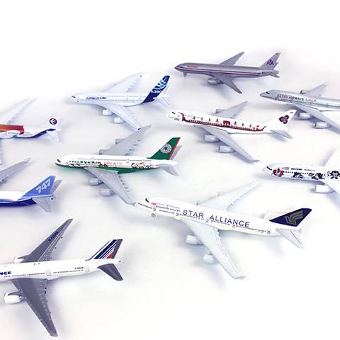 国航747南航海航厦航上航山航法航380合金民航飞机777模型16cm