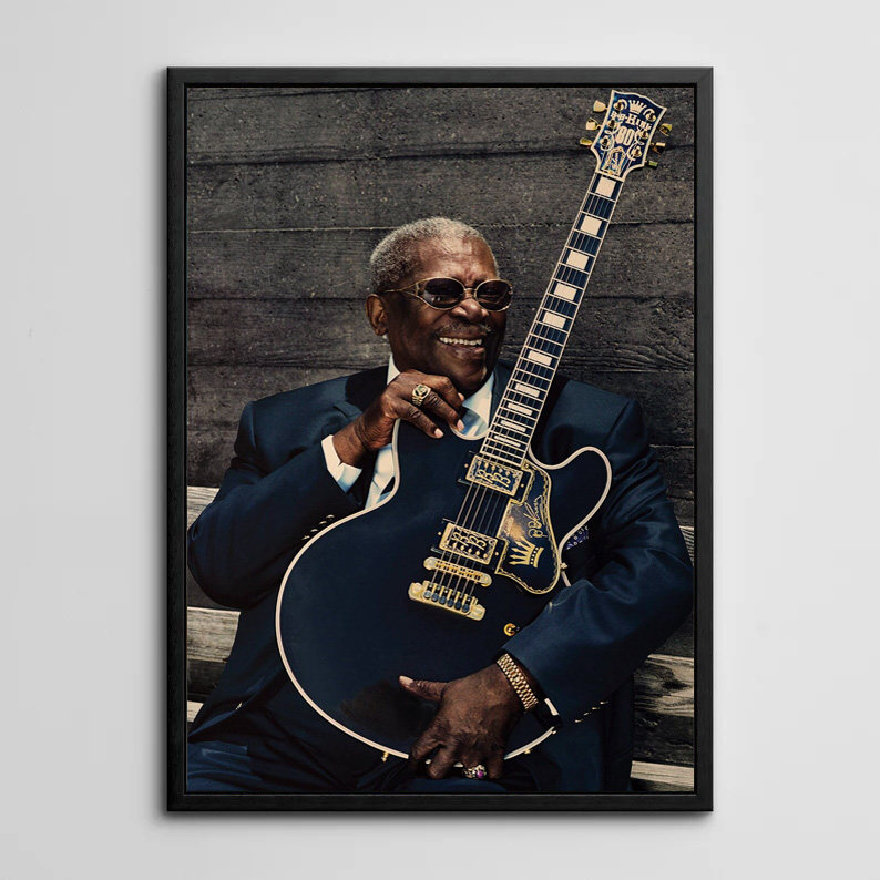 装饰画有框挂画墙壁画复古怀旧欧美音乐海报布鲁斯蓝调bbking