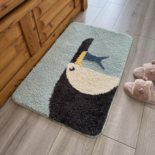 浴室吸水地垫卫生间门口踩脚垫可爱防滑垫子家用地毯门垫进门脚垫