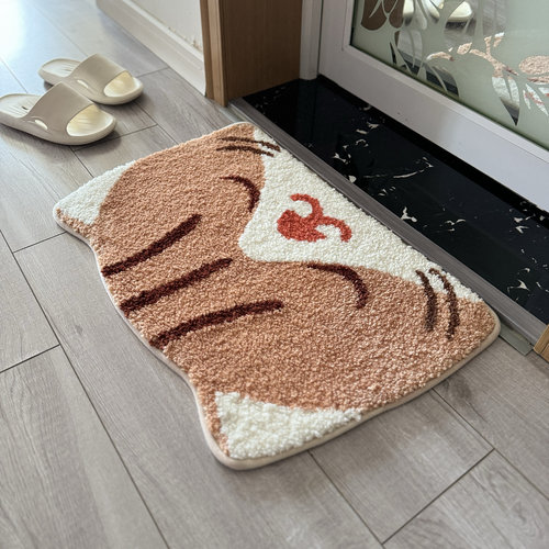 可爱动物图案地垫浴室卫生间门垫卧室房间门口垫子厕所吸水防滑垫