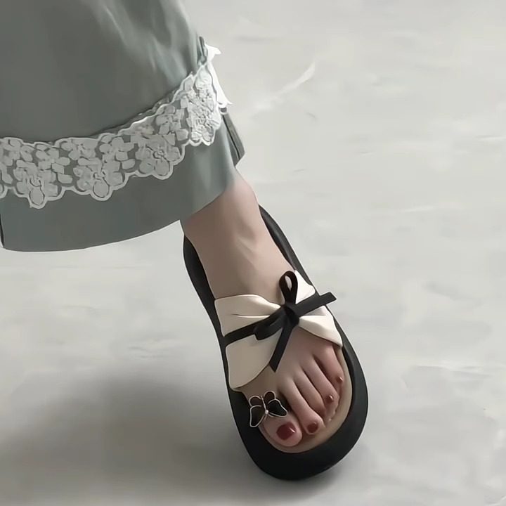 法式小香风厚底拖鞋女夏外穿