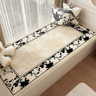 德国卧室飘窗垫加厚羊羔绒可机洗窗台垫轻奢高级感主卧室床边地毯
