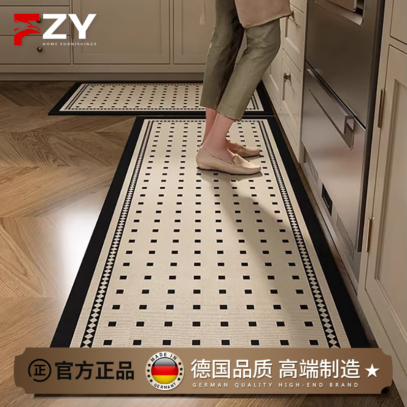 德国厨房地垫2025新款l形吸水垫吸油脚垫硅藻泥防滑耐脏长条地毯,居家布艺,厨房地垫,淘宝优惠券,粉丝福利购,淘宝优惠卷