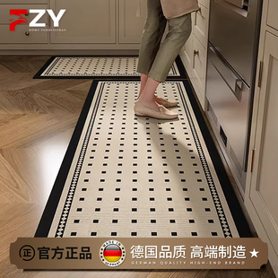 德国厨房地垫2025新款 l形吸水垫吸油脚垫硅藻泥防滑耐脏长条地毯