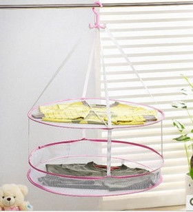 双艺 护网二层晒衣架 晒衣篮 双层晒网衣物不变形 好品质 86025