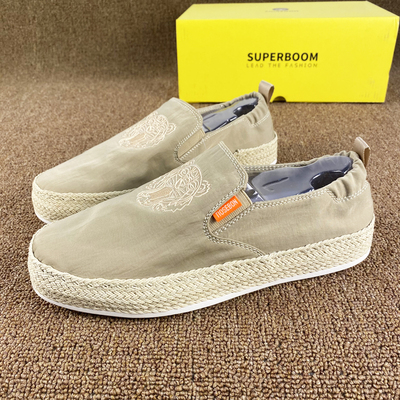 老北京帆布鞋麻绳雨伞刺绣脚蹬