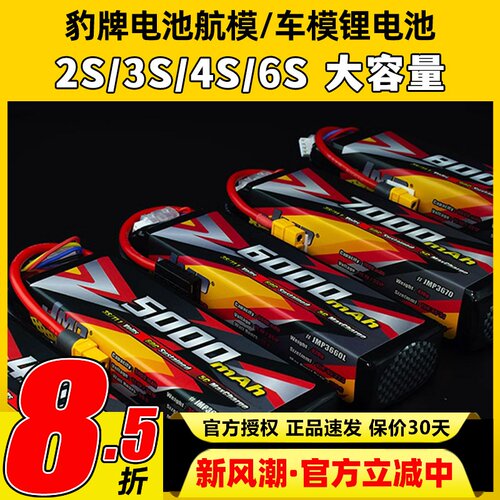 JMP豹牌电池车模2s3s锂电池11.1V