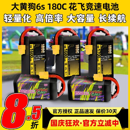 大黄狗6s180C花飞竞速电池