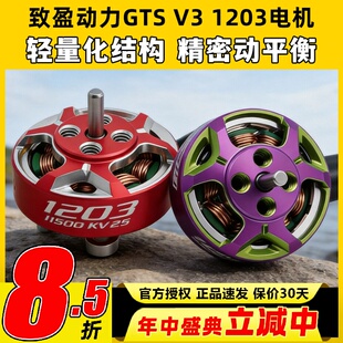 RCinpower致盈动力GTS V3 1203无刷电机花飞竞速室内穿越机动力