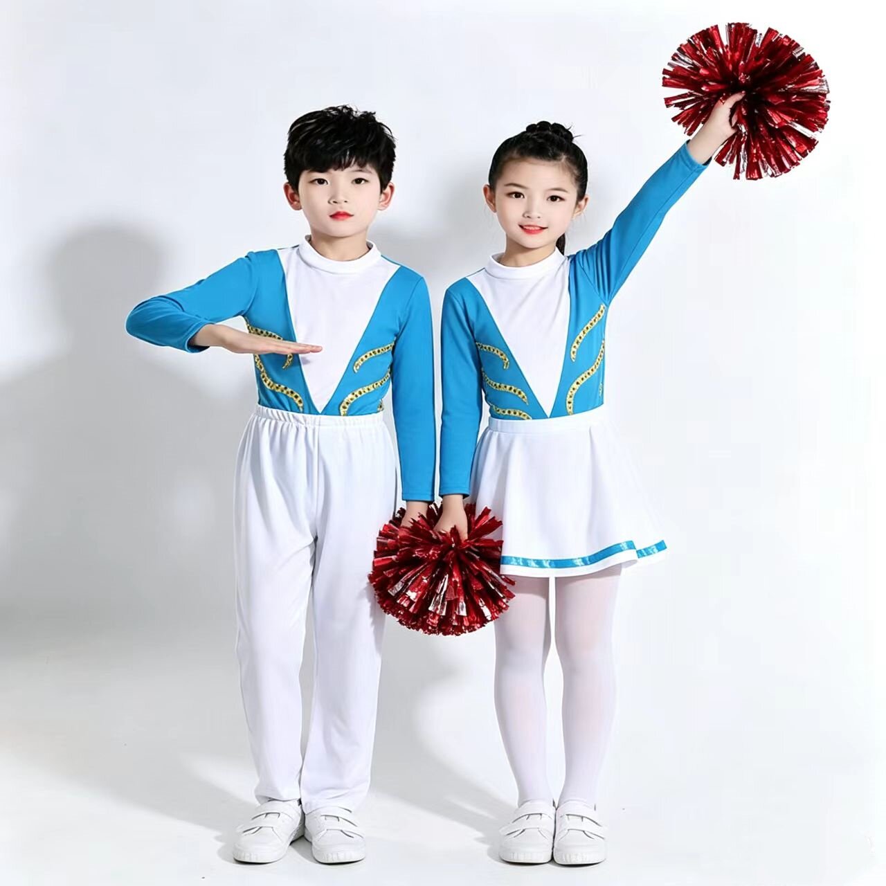 中小学生运动会广播体操服图片