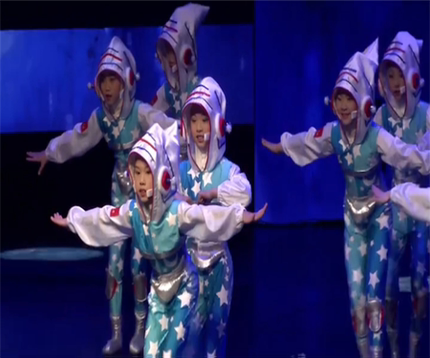 元旦新款儿童演出服《星际同梦》舞蹈服少儿表演服小学生太空服装