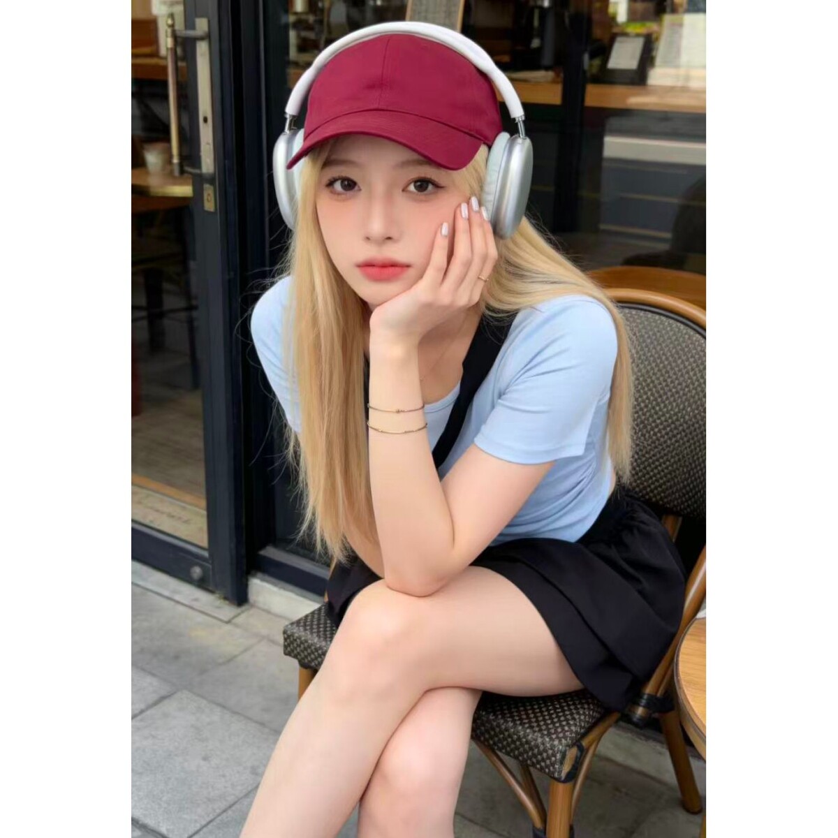 学院风披肩jk制服套装女夏纯欲甜辣修身显瘦短袖上衣高腰蓬蓬裙女