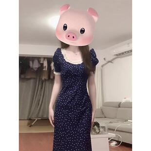法式高级感秋季波点连衣裙子女2026新款夏季海边度假大方得体长裙