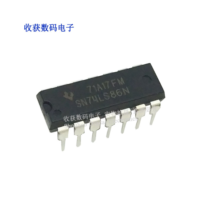 SN74LS86逻辑芯片DIP14电源模块电容电阻缓冲继电器IC液晶71A17FM
