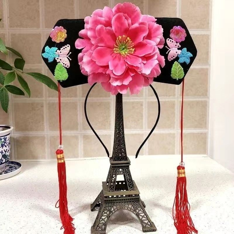 格格帽子古装旗头儿童成人头饰宫廷宫女头箍清朝满族发箍表演接亲,节庆用品/礼品,堵门/游戏道具,淘宝优惠券,粉丝福利购,淘宝优惠卷