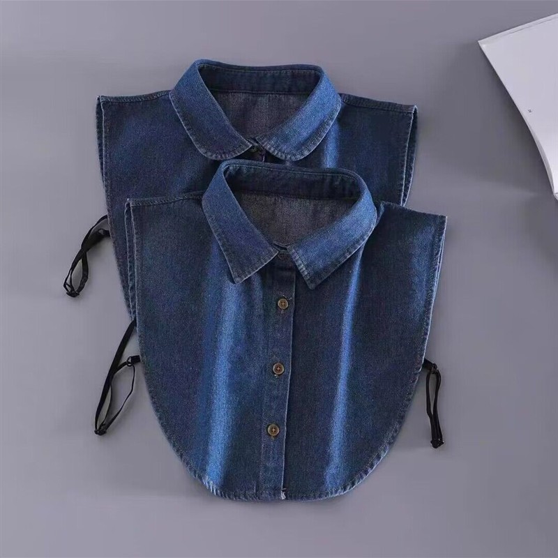 牛仔假领子女百搭假领高档衬衫领子配饰单独衣领搭配神器内搭秋冬