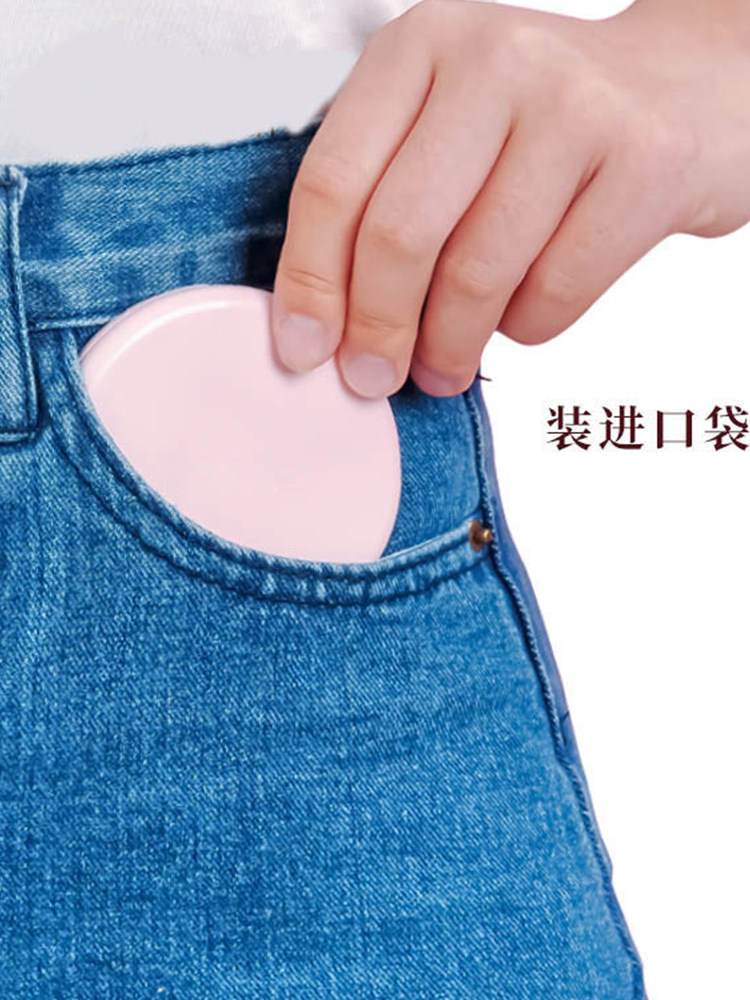 여행용 기내 화장거울 휴대용 양면 접이식 소형 거울 미니 확대경 콤팩트한 화장품 가방 고급스러운 느낌