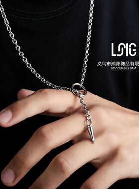 简约几何ins风项链 潮流嘻哈男女毛衣链 亚马逊速卖通热销新品潮