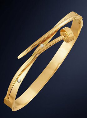 新款不锈钢钉子手镯欧美轻奢时尚高级感饰品潮流手饰