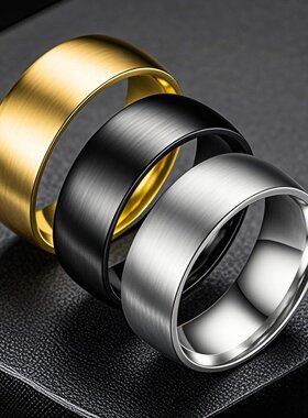 钛钢戒指不锈钢饰品手饰ins风欧美不掉色男生高级感潮流男款