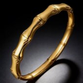 简约百搭不掉色手环 时尚 新品 爱心铸造不锈钢手镯女生轻奢感