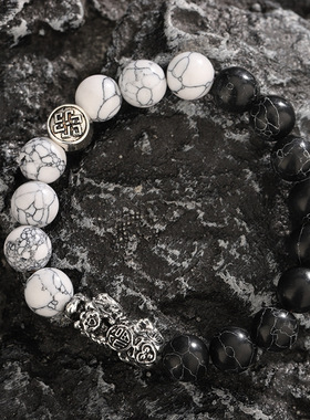 太极貔貅手链男生爆款转运饰品黑曜石高级感手串女义乌热销配饰