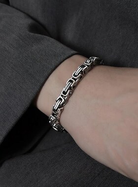 狂飙高启强同款手链男士高级感个性简约帝王链百搭龙骨小众回形链