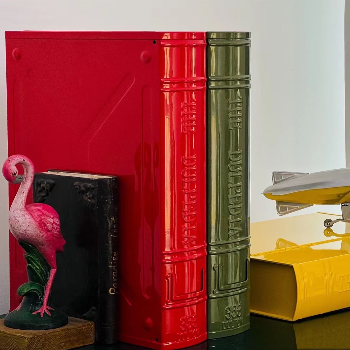 日本dulton复古金属收纳盒文件盒