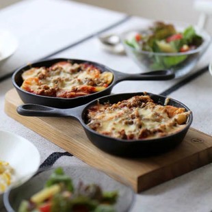 新品 日本dulton铸铁锅平底锅牛排煎锅 焗饭炒菜野营便携户外露营